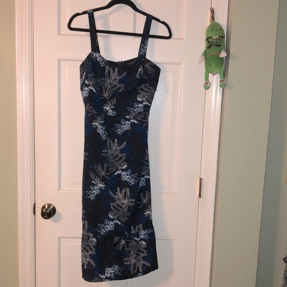 Banana Republic Floral Print Belted Sundress